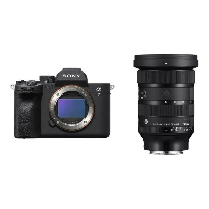 SONY A7 IV Body + Sigma 24-70 mm F/2.8 DG DN II Lens Kit Full Format Aynasız Fotoğraf Makinesi, görsel 1