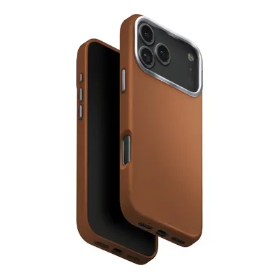 UNIQ Lyden iPhone 17 Pro Max MagSafe Deri Telefon Kılıfı Karamel