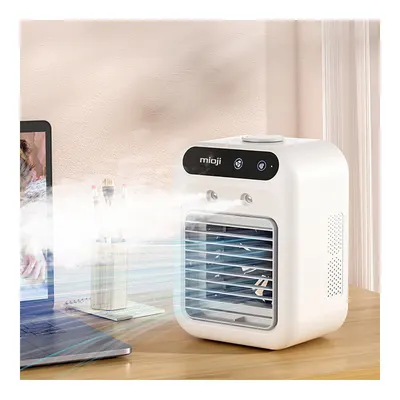 MIOJI Mio AC4 3600mAh Taşınabilir Buharlı Buzlu Nemlendirici Vantilatör Fan Hava Soğutucu Beyaz
