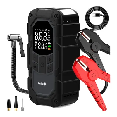MIOJI Mio D8H Plus 4 ü 1 Arada 16000MAH 2000A Led Fener + Powerbank Hava Pompası