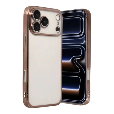 NEWFACE iPhone 17 Pro Max Uyumlu Kamera Korumalı Lensli Silikon Telefon Kılıfı Çöl Titanyum