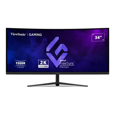 VIEWSONIC VX3418C-2K 3440 x 1440 180 Hz Curve 34 inç UWQHD 1 ms Monitör Siyah