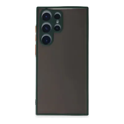 NEWFACE Samsung Galaxy S22 Ultra Uyumlu Montreal Silikon Kapak Telefon Kılıfı Yeşil