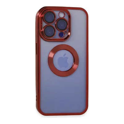 NEWFACE iPhone 15 Pro Uyumlu Slot Silikon Telefon Kılıfı Kırmızı