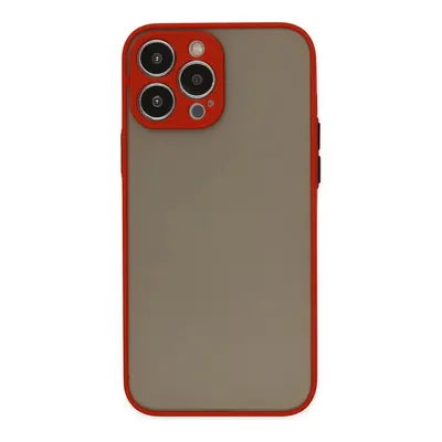 NEWFACE iPhone 15 Pro Max Uyumlu Montreal Silikon Kapak Telefon Kılıfı Kırmızı