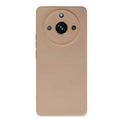 NEWFACE Realme 11 Pro Uyumlu Nano İçi Kadife Silikon Telefon Kılıfı Pudra