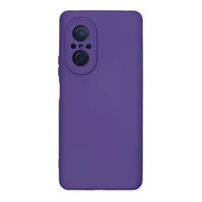 NEWFACE Huawei Nova 9 SE Uyumlu Nano İçi Kadife Silikon Telefon Kılıfı Mor