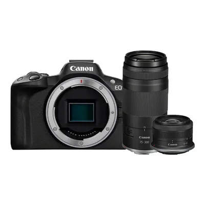 CANON EOS R50 + RF-S 18-45 + RF 75-300 mm Double Lens Kit APS-C Sensör Fotoğraf Makinesi