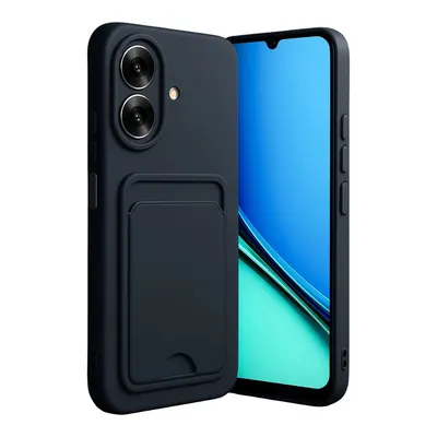 NEWFACE Realme Note 60 Uyumlu Kelvin Kartvizitli Silikon Telefon Kılıfı Siyah