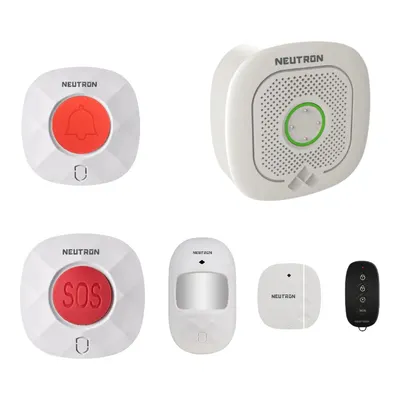 NEUTRON Wi-Fi Akıllı Alarm ve Güvenlik Sistemi Kablosuz Alarm Seti Beyaz