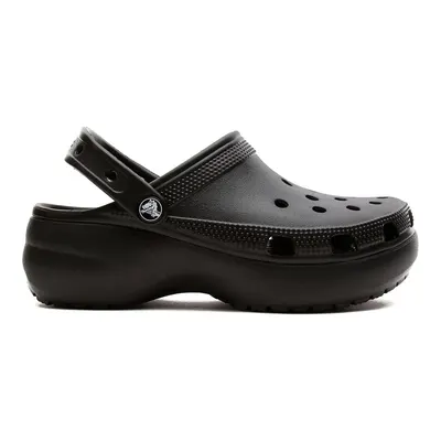 Crocs Classic Platform Clog Kadın Siyah Günlük Stil Terlik 206750_001