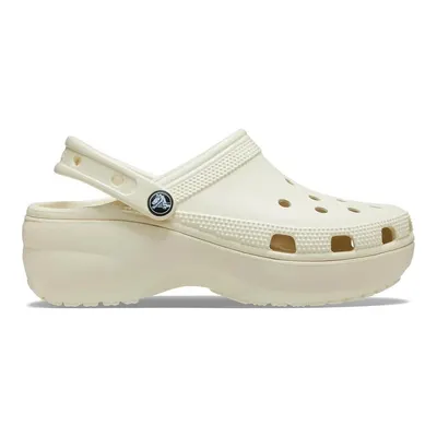 Crocs Classic Platform Clog Kadın Bej Günlük Stil Terlik 206750_2Y2