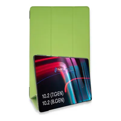NEWFACE Smart Apple iPad 10.2 (7.nesil) Uyumlu Tablet Kılıfı Açık Yeşil