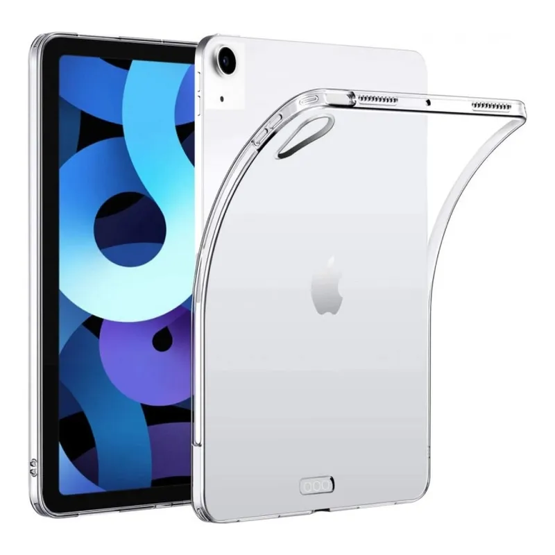 NEWFACE Şeffaf Silikon Apple iPad Air 5 (2022) Uyumlu Tablet Kılıfı Şeffaf, görsel 1