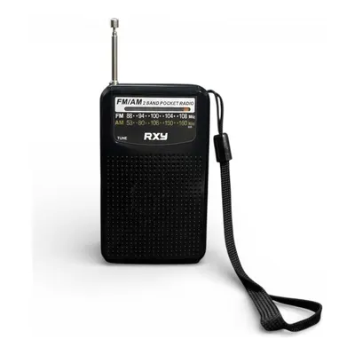 ROXY Rxy-Bariton Cep Tipi Mini Pilli Analog Radyo Siyah