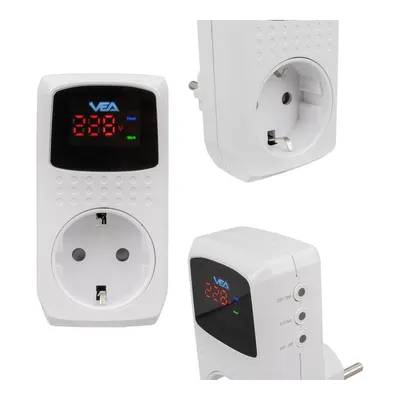 VEA VE-22393 16A 3520W Tekli Dijital Göstergeli Akım Korumalı Priz