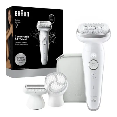 BRAUN 9-061 Silk·épil 9 Islak ve Kuru Kalıcı Pürüzsüz Cilt Epilatör Beyaz