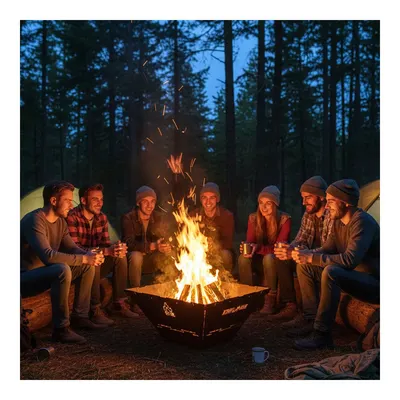 KAMP AYISI FireNest Basic 3 mm Karbon Çelik Çantalı Taşınabilir Ateş Çukuru