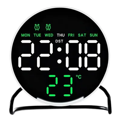 VALKYRIE LED Dijital Alarm Sıcaklık Takvim Göstergeli USB Gece Işıklı Çift Alarm Masa Saati