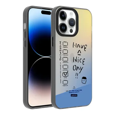 LOPARD iPhone 14 Pro Max Uyumlu Desenli Dragon Sert Kapak Have Telefon Kılıfı Çok Renkli