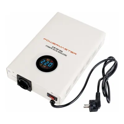 POWERMASTER SLIM-1000 1000VA Otomatik Voltaj Kombi Regülatörü Beyaz