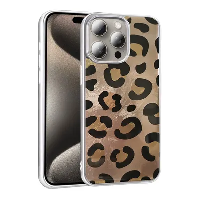 LOPARD iPhone 15 Pro Max Uyumlu Desenli Mep Kapak Gold Leopar Telefon Kılıfı Çok Renkli
