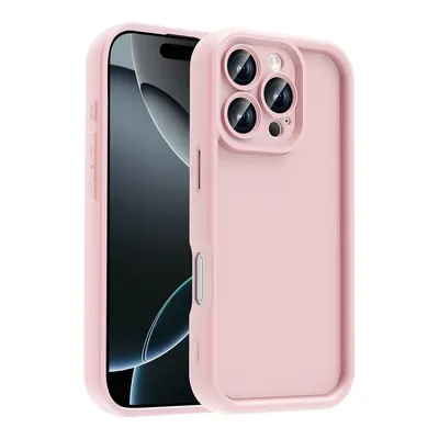 LOPARD iPhone 16 Pro Uyumlu Kamera Korumalı Ananas Kapak Telefon Kılıfı Pembe