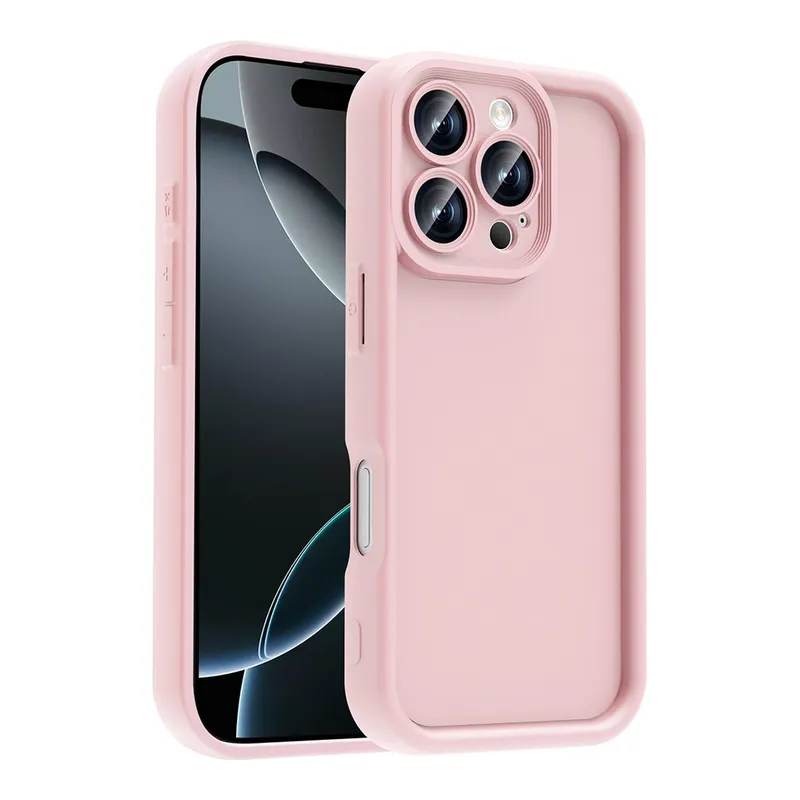 LOPARD iPhone 16 Pro Max Uyumlu Kamera Korumalı Ananas Kapak Telefon Kılıfı Pembe, görsel 1