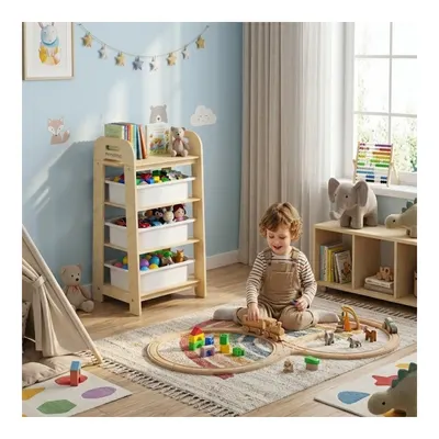 MISSIDEA Luno Montessori Raf Ahşap