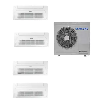 SAMSUNG Wind Free Tek Yön Kaset 1+4 Sistem AJ080TXJ4KH/EA 9+9+ 9+9 BTU/h 8kW Dış Ünite A+++ Enerji Sınıfı Multi Klima Beyaz