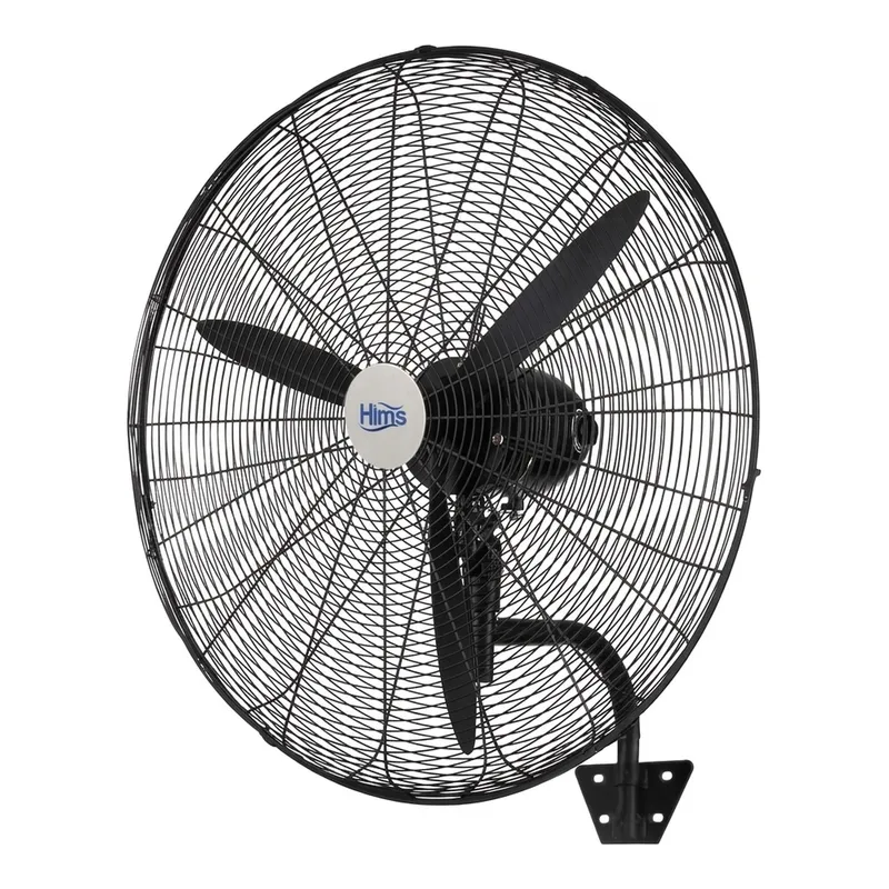 HIMS HEF-D750 210 W 75 cm 3 Kanatlı Sanayi Tipi Duvar Vantilatörü Siyah, görsel 1