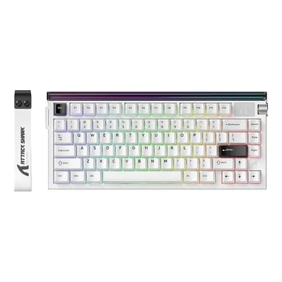 ATTACK SHARK R85 HE Hall Effect Rapid Trigger Mekanik Klavye [Manyetik Switch] Kablo Klavye Beyaz