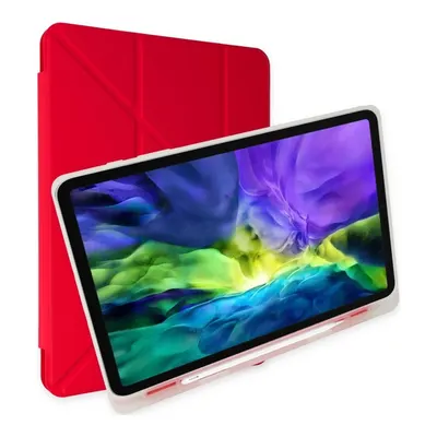 NEWFACE Kalemlikli Mars Apple iPad Pro 12.9 (2021) Uyumlu Tablet Kılıfı Kırmızı