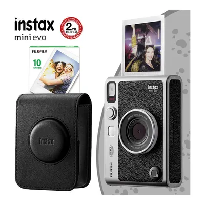 FUJIFILM Instax Mini Evo Seti 3 Fotoğraf Makinesi Siyah