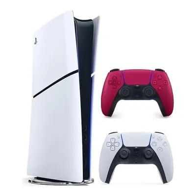 SONY Playstation 5 Slim Dijital Edition +2. Kırmızı Dualsense Oyun Konsolu Beyaz
