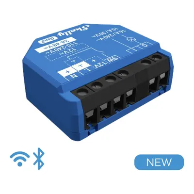 SHELLY 1 Gen3 Kuru Kontaklı Akıllı Röle Kontrol Rölesi Mavi