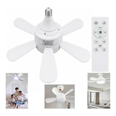POWERMASTER PM-25552 Kumandalı 3 Hız Kademeli E27 Duy 2000 Lümen 3 Renk Işıklı Ledli Tavan Vantilatörü Beyaz