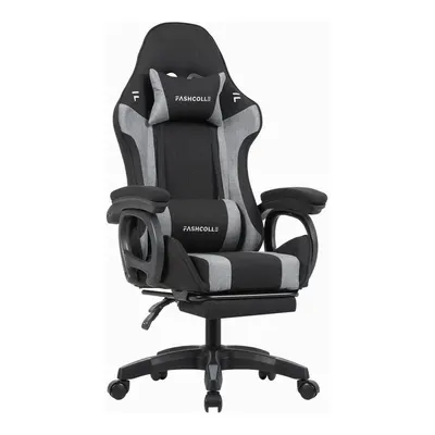 FASHCOLLE Dynamic Air Kumaş Masajlı Oyuncu Koltuğu Gri-Siyah