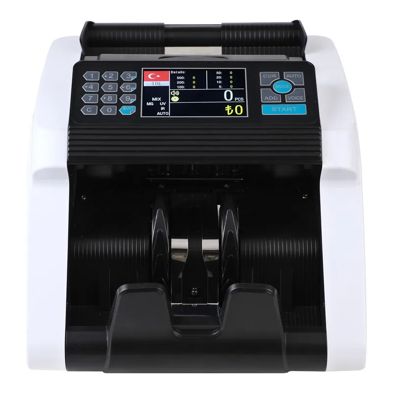 HEMES Kaan Mix TL ve Euro Karışık Dolar GBP Adet Şüpheli Para Kontrollü Ofis Tipi Para Sayma Makinesi, görsel 1