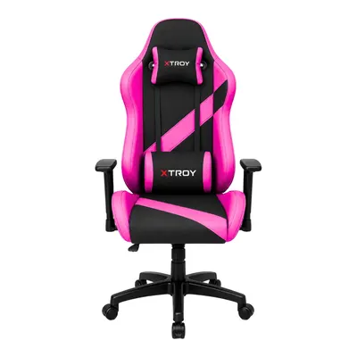XTROY Bold Model 140° Yatan Kumaş Oyuncu Koltuğu Pembe