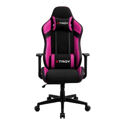XTROY Knight Model 140° Yatan Kumaş Oyuncu Koltuğu Pembe
