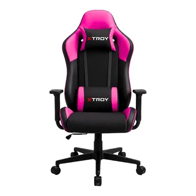 XTROY Bone Model 140° Yatan Kumaş Oyuncu Koltuğu Pembe