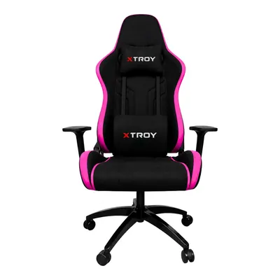 XTROY Ghost Model 180° Yatan, Kumaş Oyuncu Koltuğu Pembe