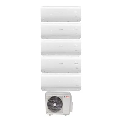 BOSCH Multi Split 42000 Btu 1 Dış + 5 İç Ünite 9000 + 9000 + 9000 + 12000 + 12000 BTU/h İnverter Klima Beyaz