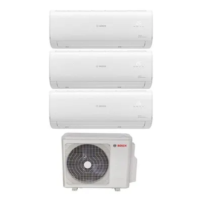 BOSCH Multi Split İnverter Klima 36000 Btu 1 Dış + 3 İç Ünite 24000 + 9000 + 9000 Btu A++ Enerji Sınıfı 9000 BTU/h Multi klima Beyaz