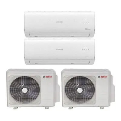 BOSCH Multi Split İnverter Klima 72000 Btu Dış (36+36) + 2 İç Ünite 24000 + 24000 Btu A++ Enerji Sınıfı 24000 BTU/h Multi klima Beyaz