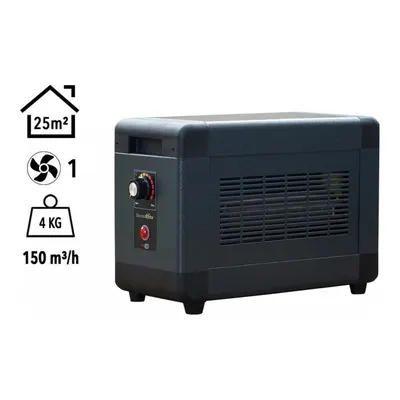HEATBOX HBM2000F Mini Monofaze 2 kW Elektrikli Fanlı Isıtıcı Füme
