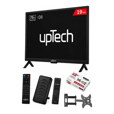 UPTECH Çanaklı Çanaksız Wi-Fi'li Uydu Alıcısı + TV Askı Aparatı 19 inç 48 cm Full-HD TV