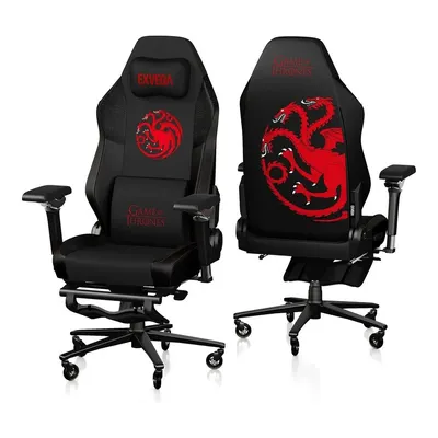 EXVEGA Pandora Game Of Thrones Targaryen Oyuncu Ve Çalışma Koltuğu Siyah