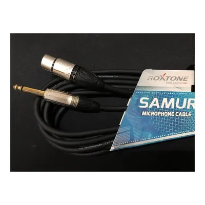 ROXTONE RX-K12203 3 Metre 6.3 mm Mono Gitar -XLR Dişi Mikrofon Kablosu